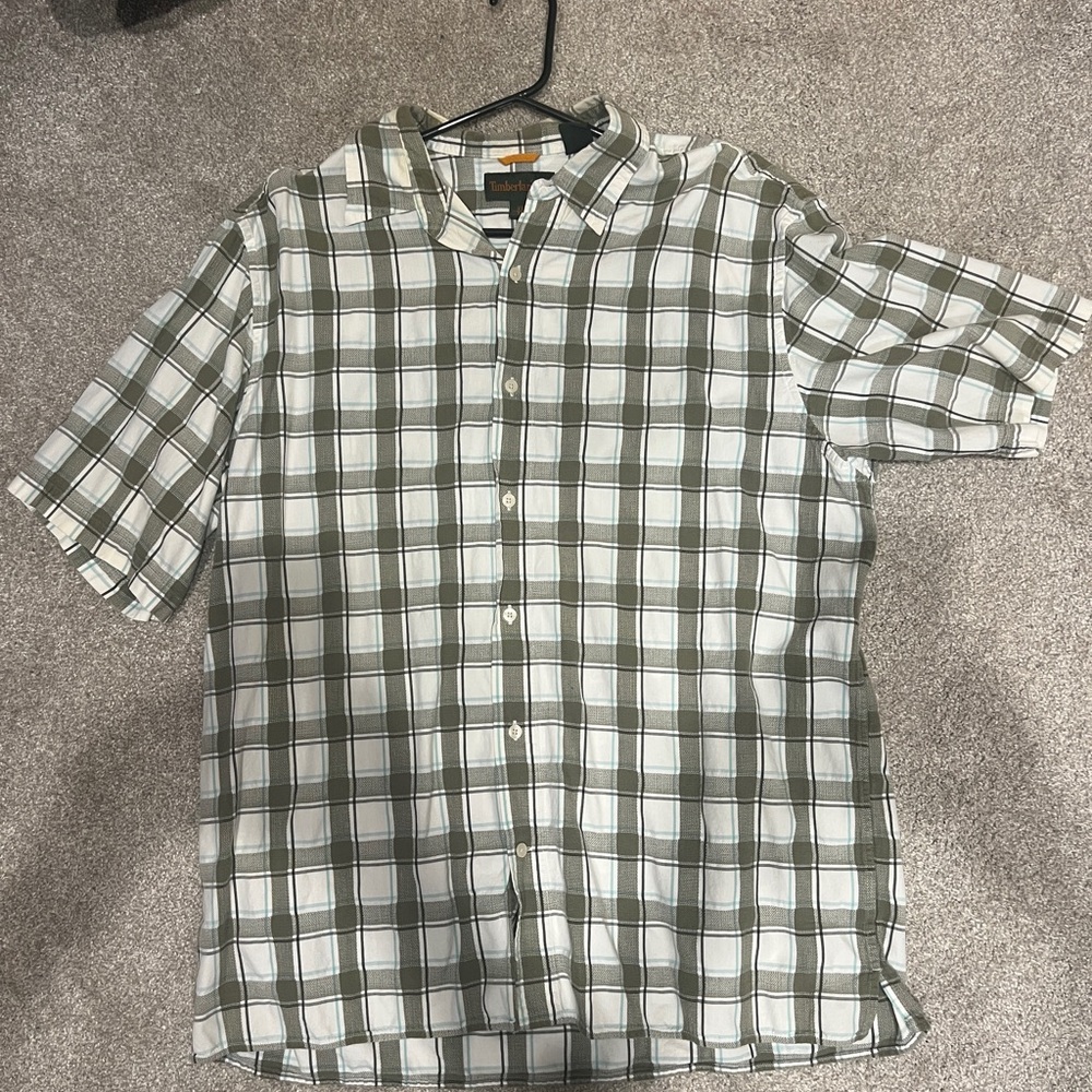 Timberland short sleeve, button down shirt. Size XL